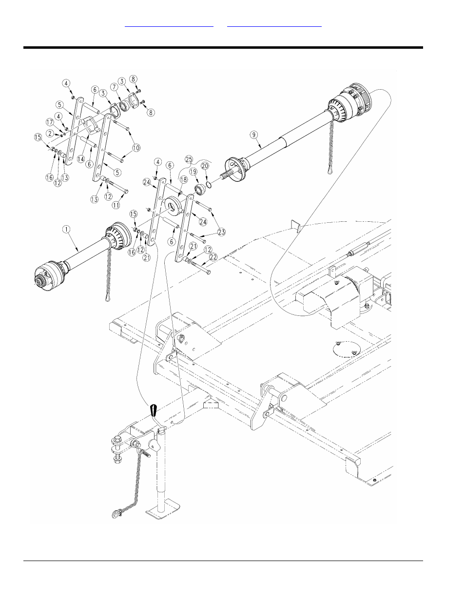 Driveline & bearing support, Table of contents part number index | Land Pride RCR2560 User Manual | Page 16 / 94