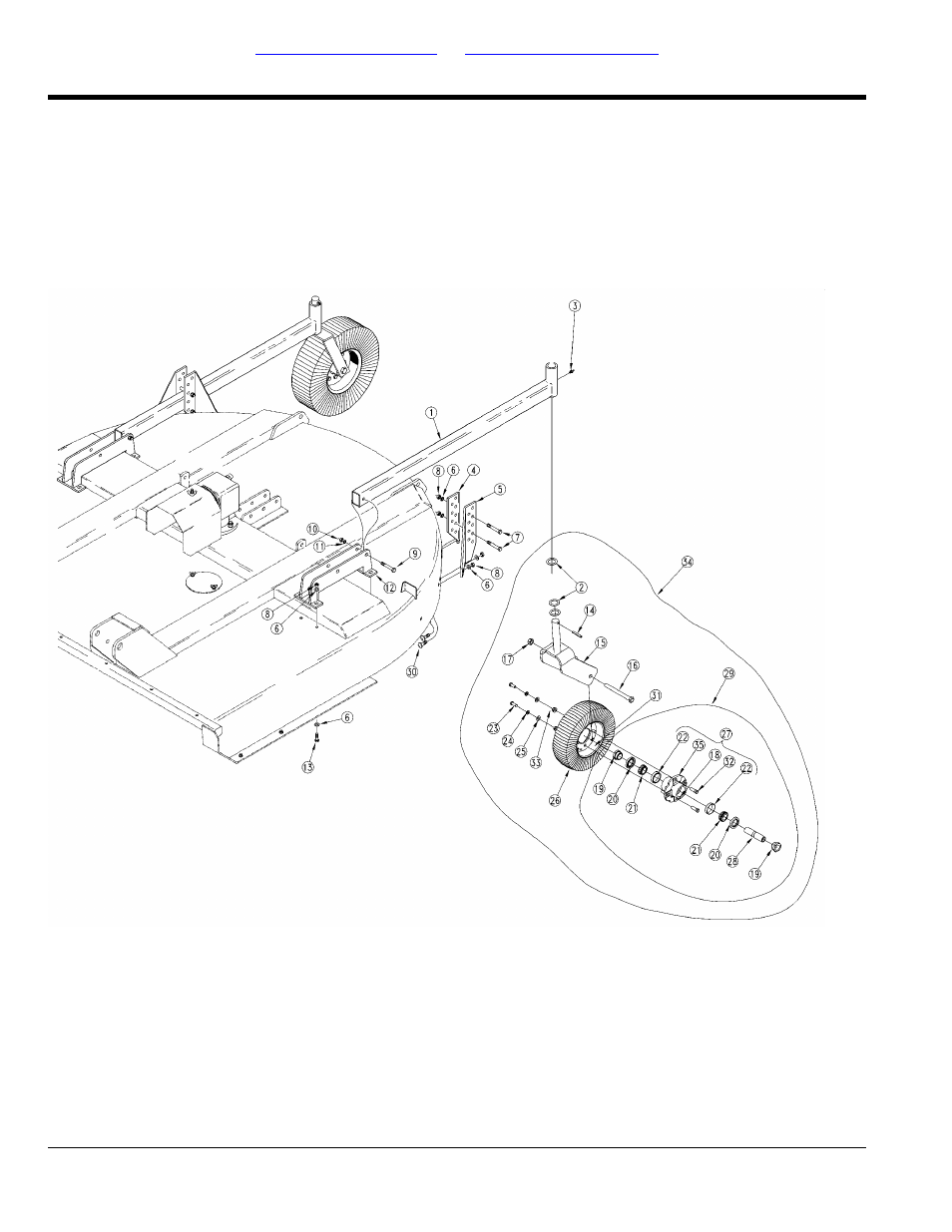 Tailwheel dual, Table of contents part number index | Land Pride RCR2560 User Manual | Page 30 / 94