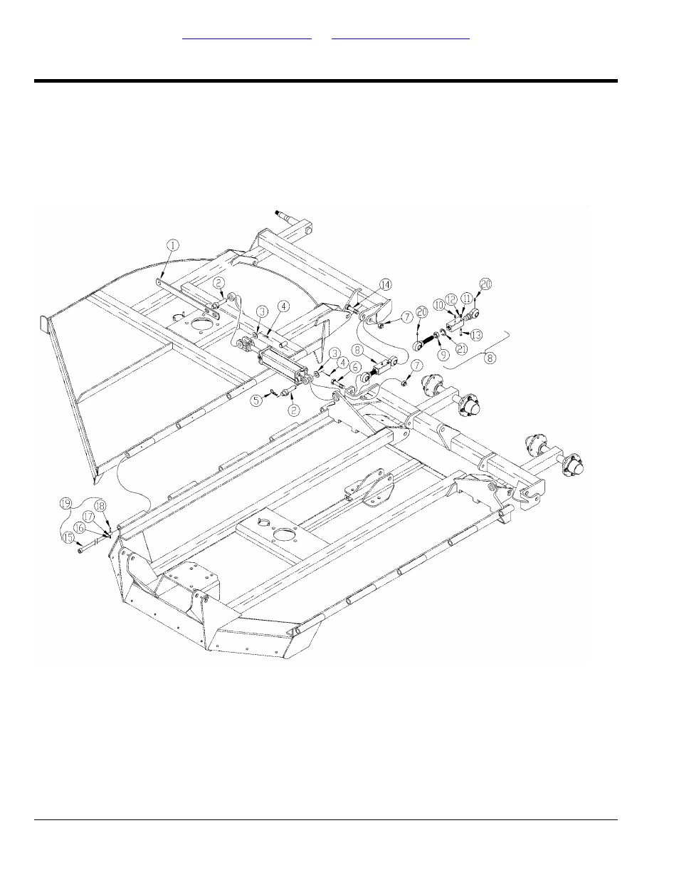 Turnbuckle and transport bar, Table of contents part number index | Land Pride RCR3515 User Manual | Page 132 / 246