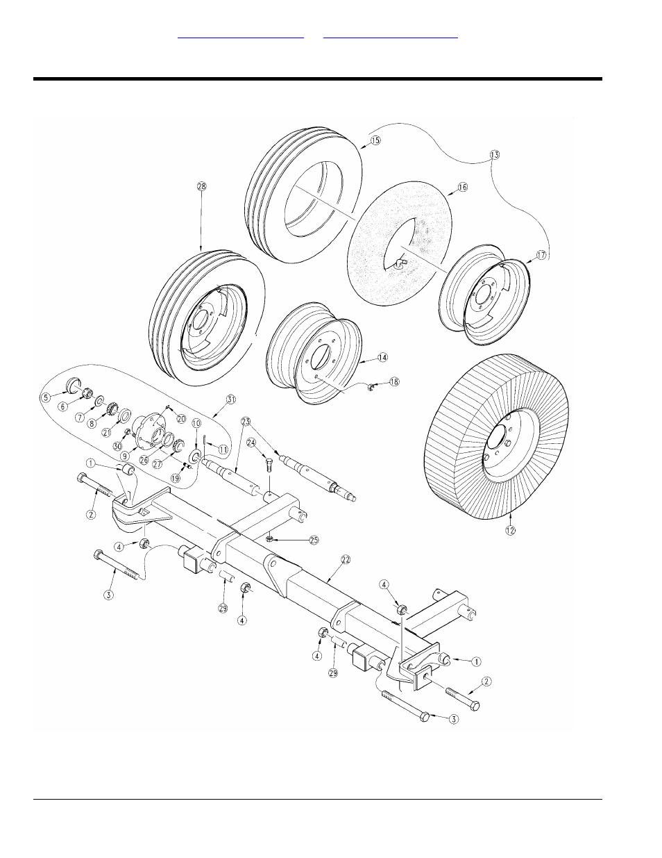 Axle center deck (s/n 495152+), Table of contents part number index | Land Pride RCR3515 User Manual | Page 136 / 246