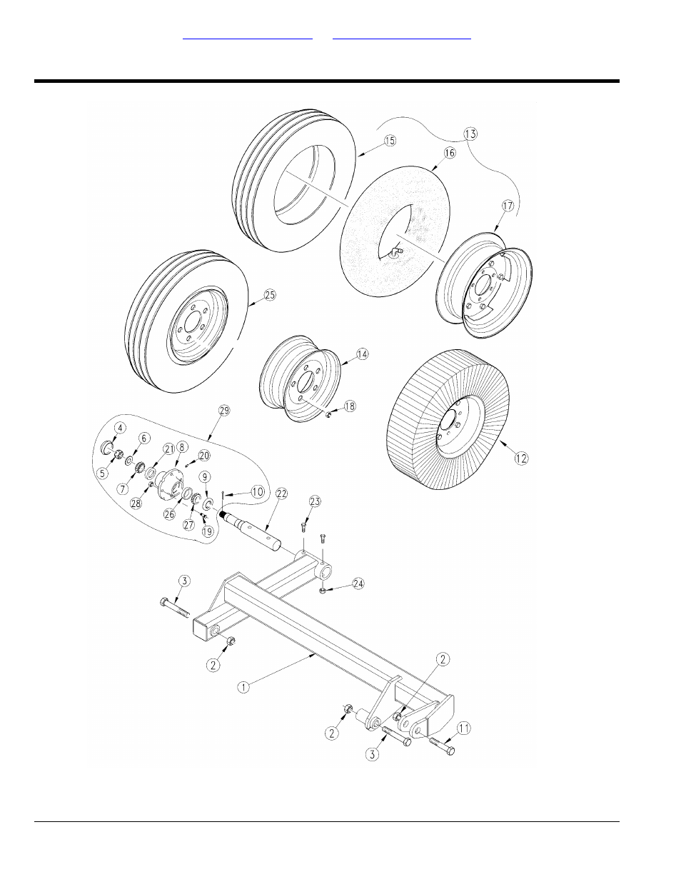 Axle wing deck (s/n 495152+), Table of contents part number index | Land Pride RCR3515 User Manual | Page 140 / 246