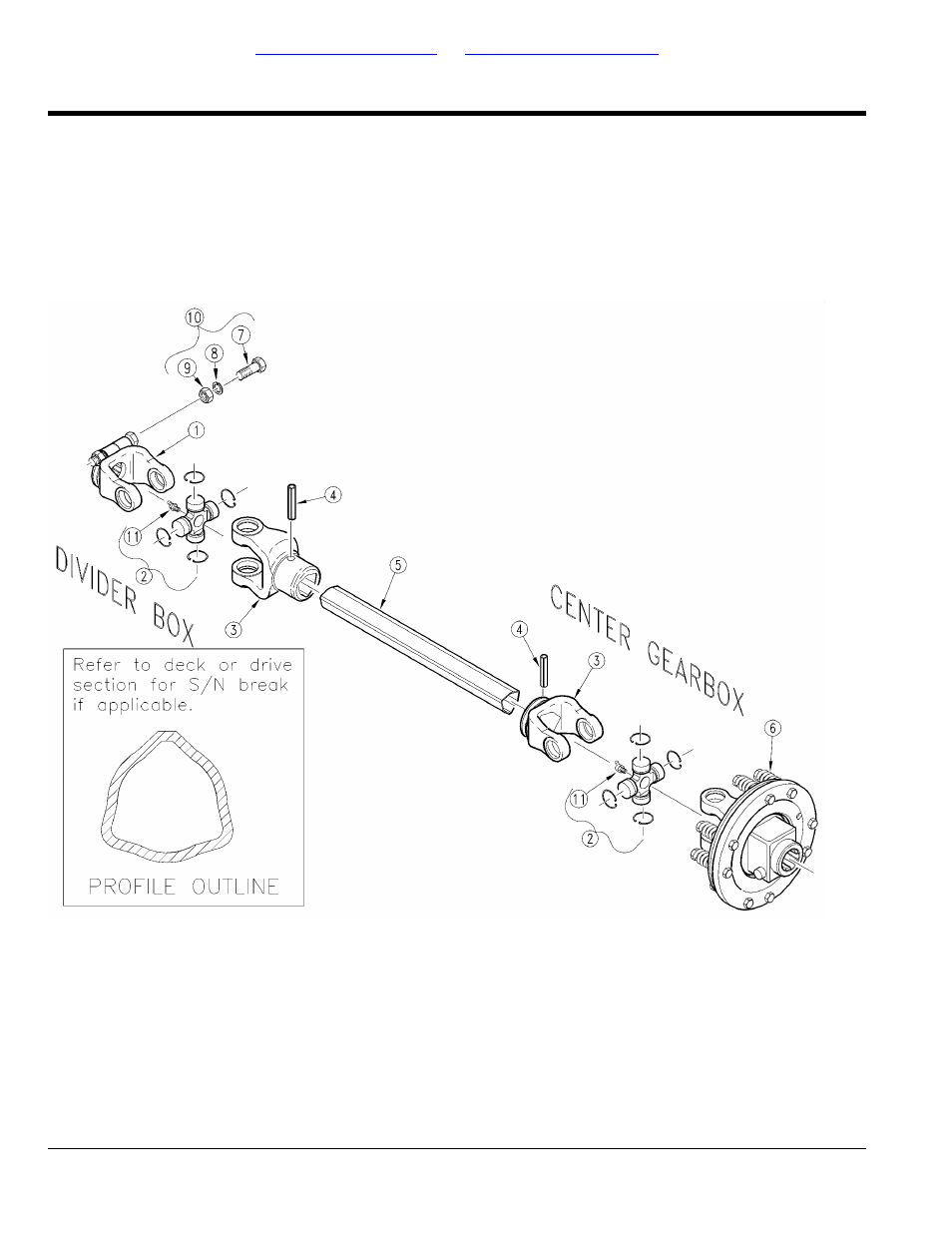 Driveline center 1000 rpm (826-184c) eurocardan, Table of contents part number index | Land Pride RCR3515 User Manual | Page 162 / 246