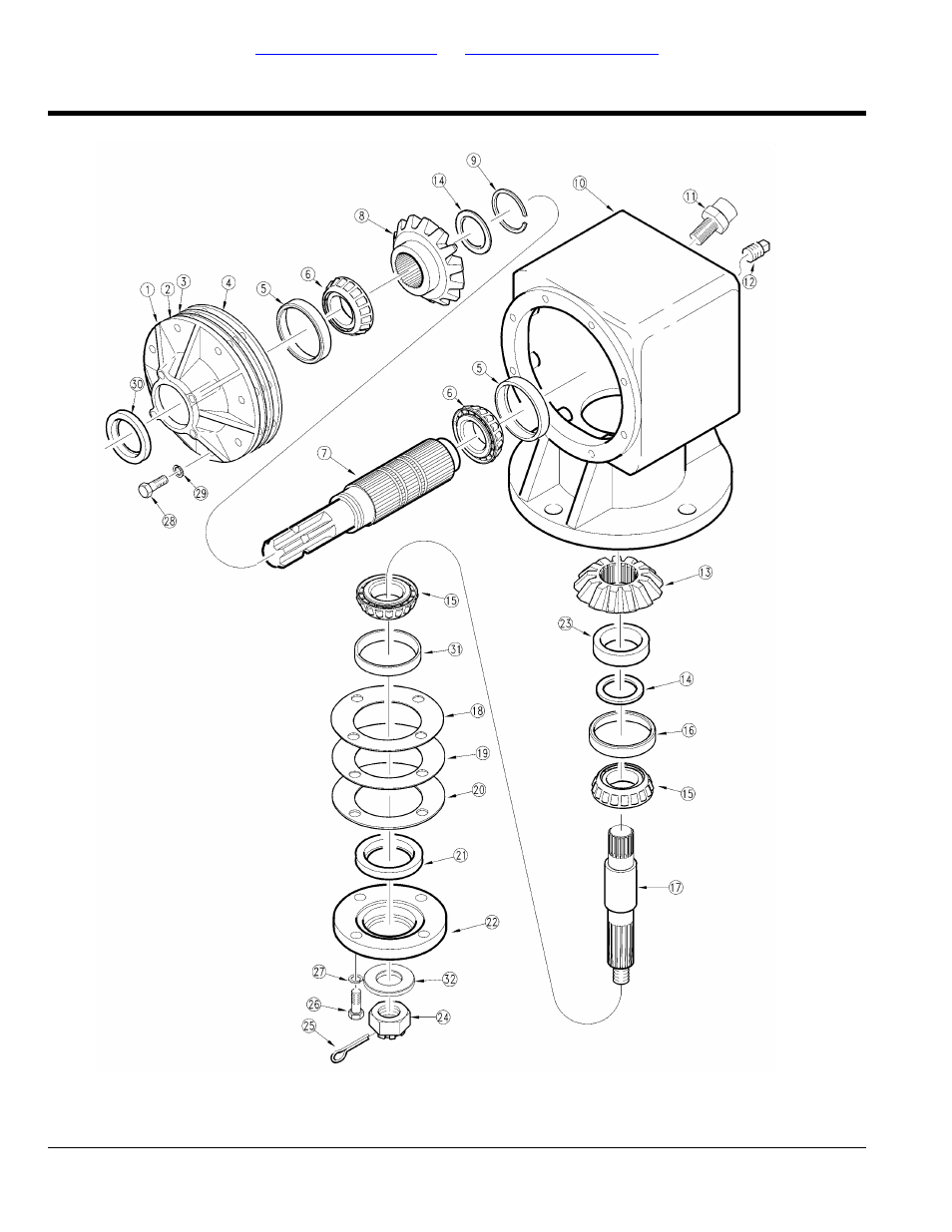 Section 6: gearboxes, Gearbox center deck (1000 rpm) (826-283c) omni s/n, Table of contents part number index | Land Pride RCR3515 User Manual | Page 202 / 246
