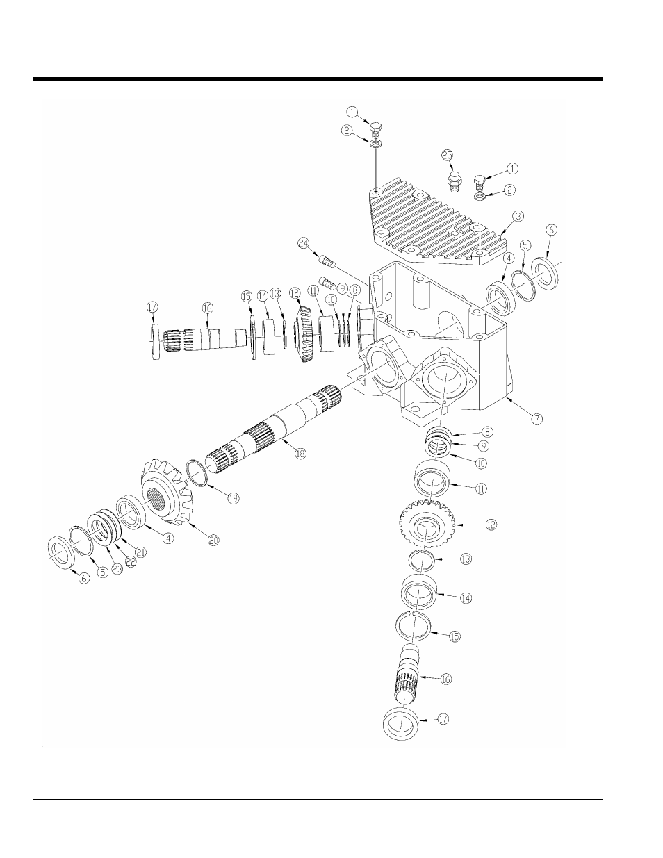 Gearbox divider 1000 rpm (826-281c) omn, Table of contents part number index | Land Pride RCR3515 User Manual | Page 208 / 246