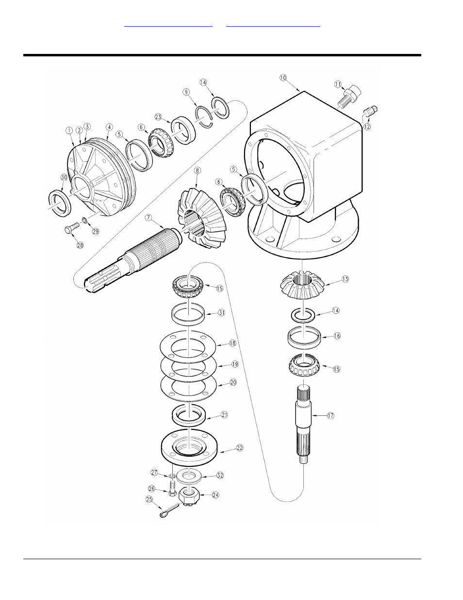 Gearbox right deck 1000 rpm (826-284c) omni s/n, Table of contents part number index | Land Pride RCR3515 User Manual | Page 214 / 246