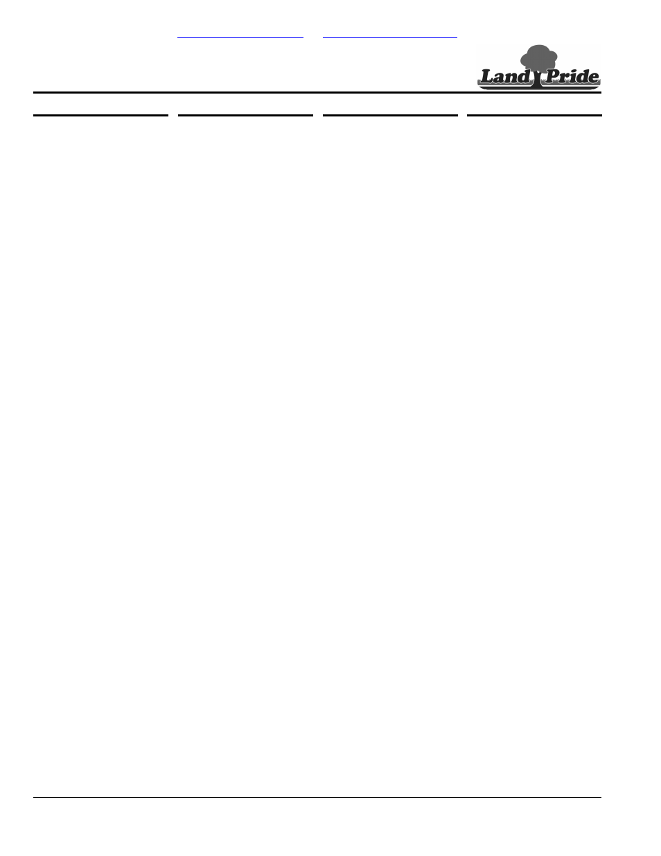 Part number index, Continued), Table of contents part number index | Land Pride RCR3515 User Manual | Page 244 / 246