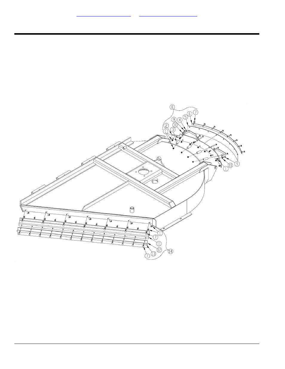 Guards wing deck rubber, Table of contents part number index | Land Pride RCR3515 User Manual | Page 44 / 246