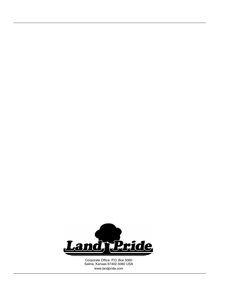 Land Pride Snow Plow User Manual | Page 10 / 10