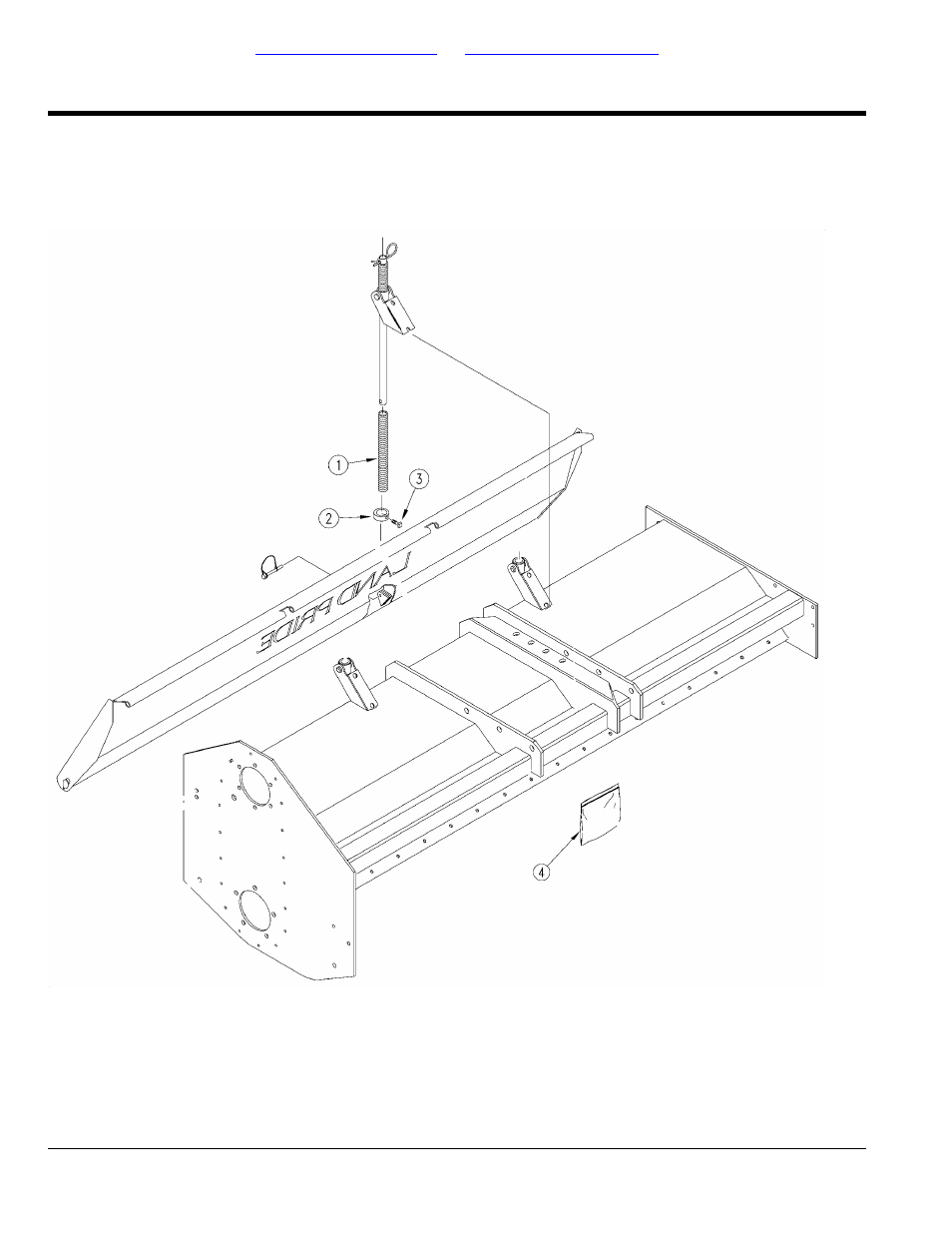 Section 5: options & accessories, Rear deflector down pressure kit, Table of contents part number index | Land Pride RTR25 User Manual | Page 140 / 194