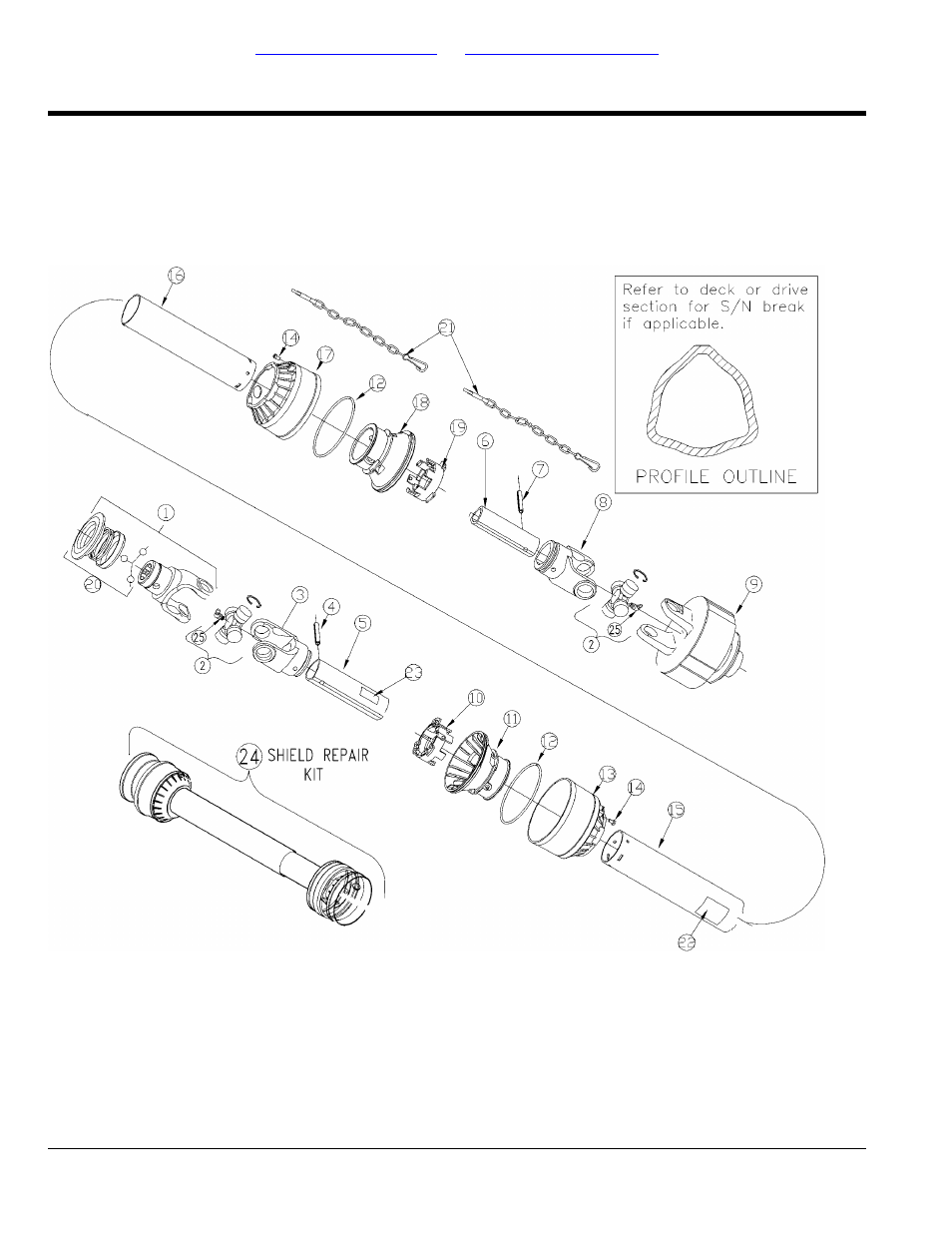 Driveline (826-015c) eurocardan, Table of contents part number index | Land Pride RTR25 User Manual | Page 20 / 194