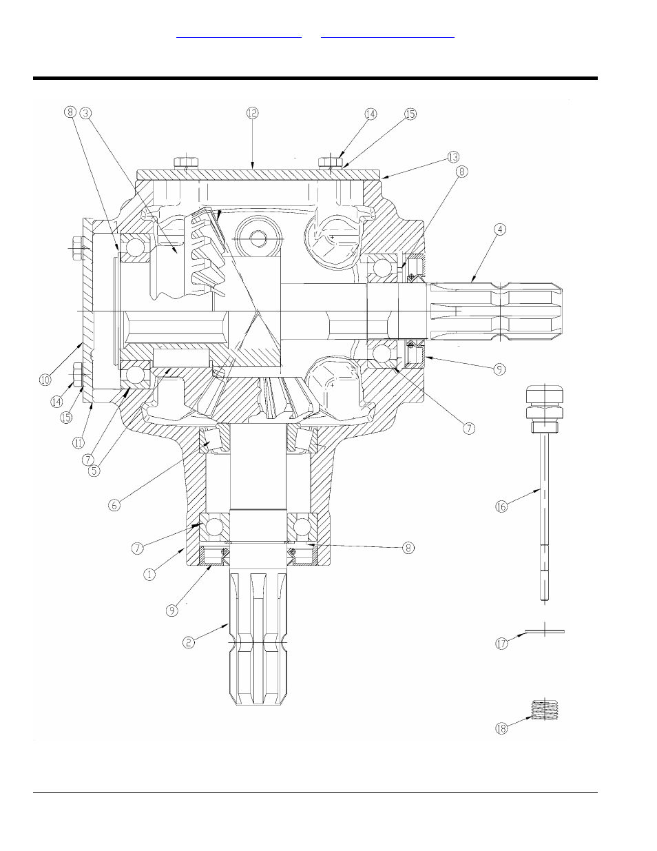 Section 4: gearboxes, Ec gearbox (826-299c) (s/n 361706+) rta1058 (s/n, Table of contents part number index | Land Pride RTR25 User Manual | Page 34 / 194