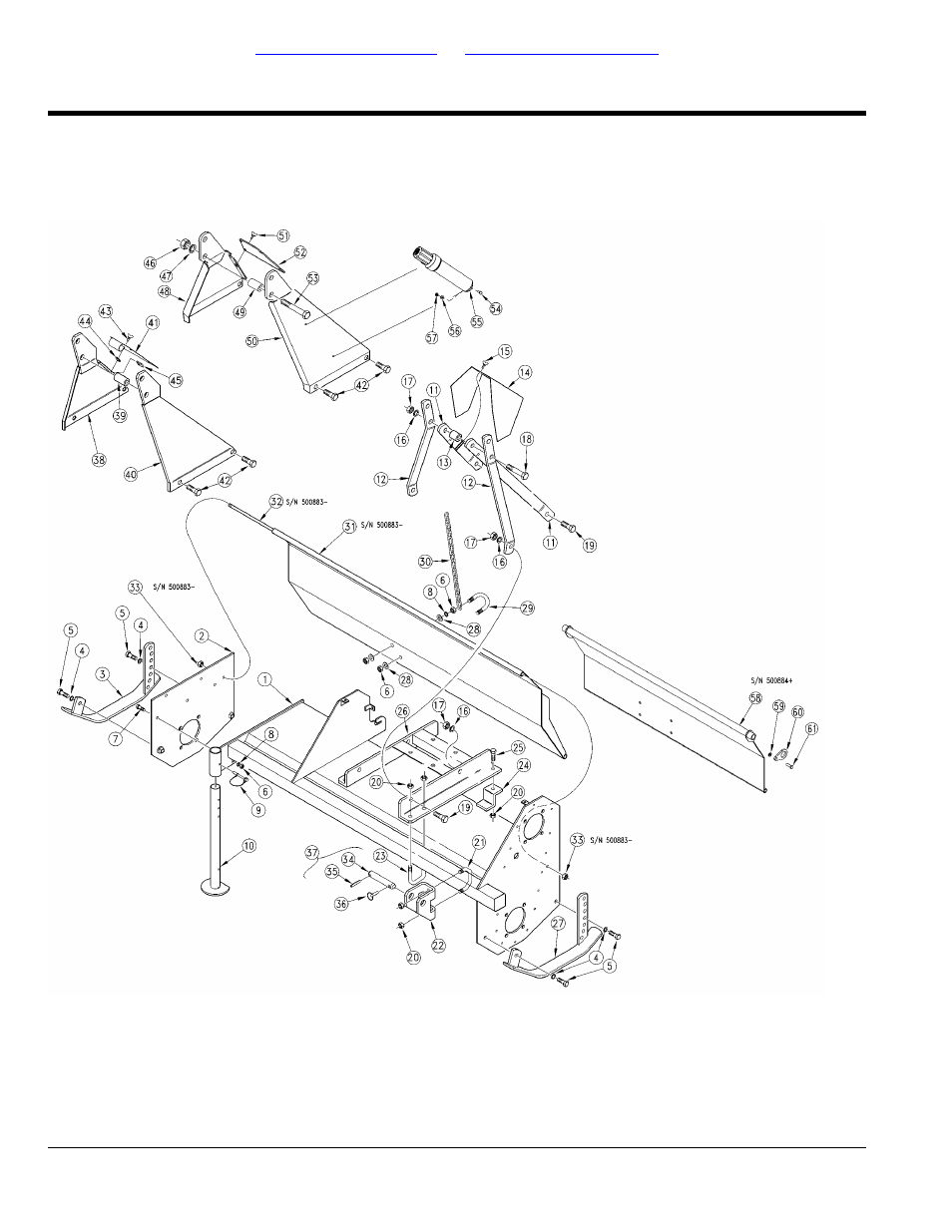 Rta15 series, Section 2: frames, Frame | Table of contents part number index | Land Pride RTR25 User Manual | Page 44 / 194