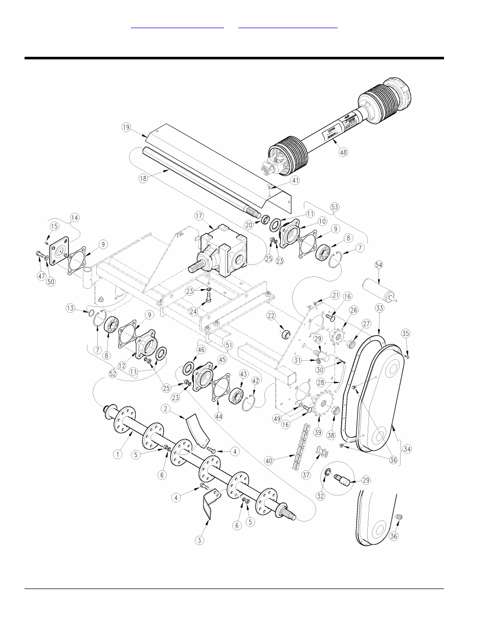 Section 3: drives, Drive, Table of contents part number index | Land Pride RTR25 User Manual | Page 48 / 194