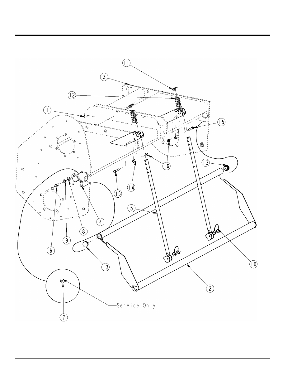 Rear deflector (rta 2562 shown) (s/n 395687+), Table of contents part number index | Land Pride RTR25 User Manual | Page 74 / 194