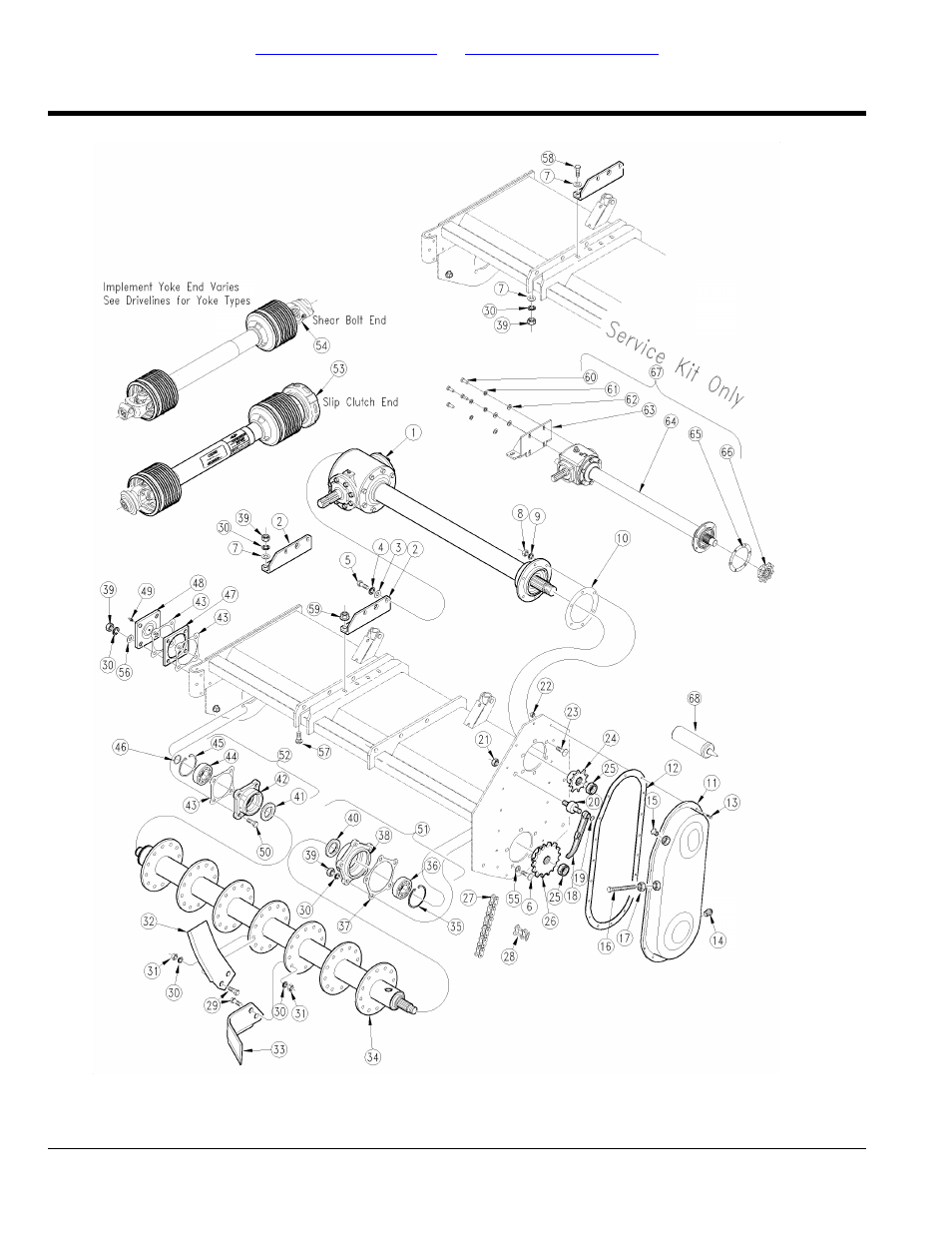 Drive s/n 535196, Table of contents part number index | Land Pride RTR25 User Manual | Page 80 / 194