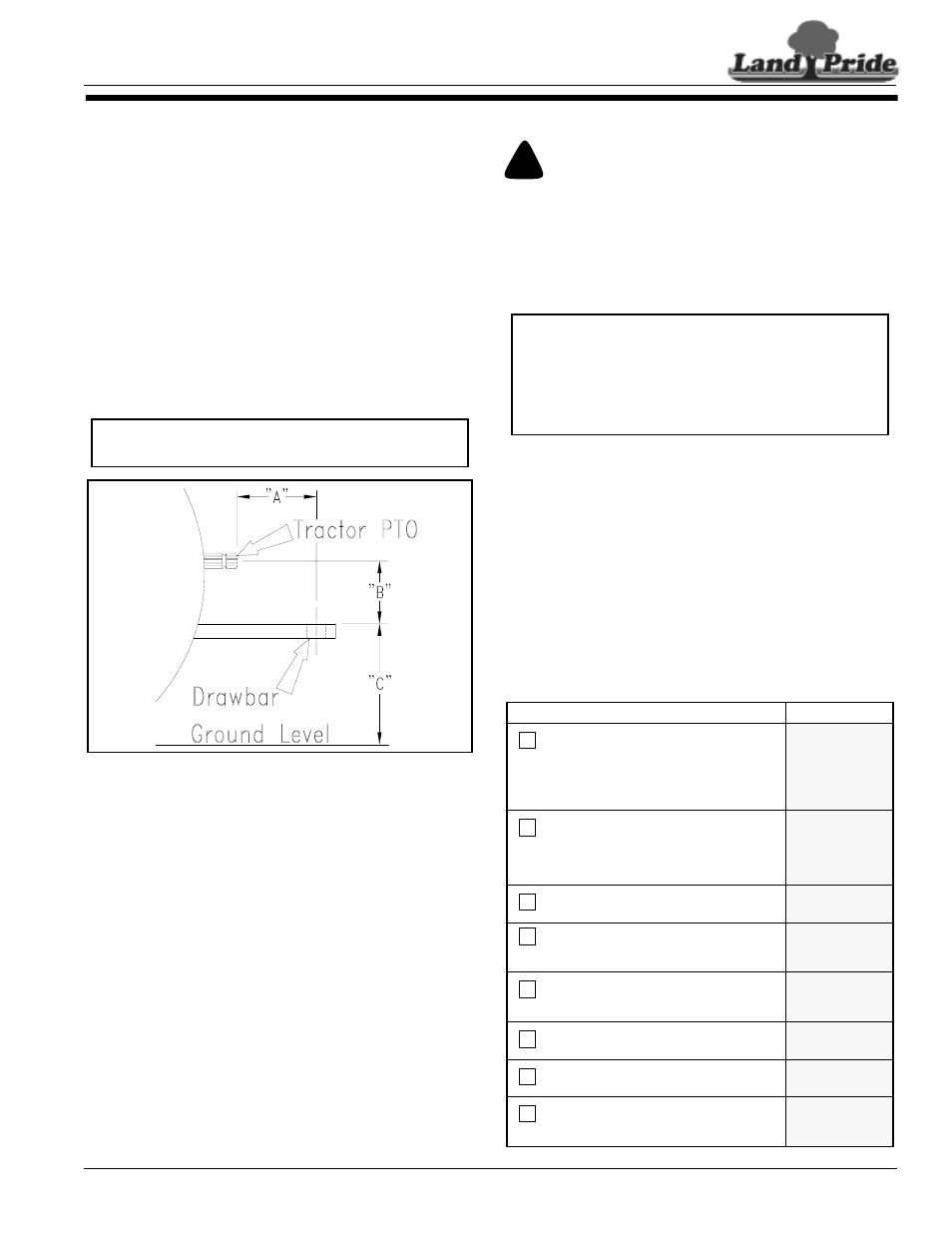 Land Pride RCM6015 User Manual | Page 13 / 46