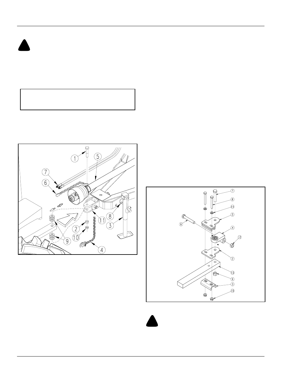 Tractor hook-up to swivel clevis hitch, Tractor hook-up to bar-tite hitch, Danger | Land Pride RCM6015 User Manual | Page 16 / 46