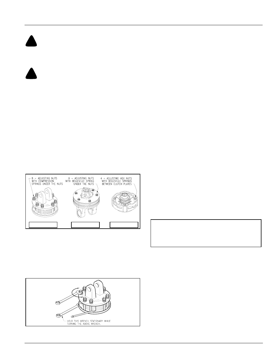 Drivelines with slip clutches, Type a clutches, Caution | Table of contents drivelines with slip clutches | Land Pride RCM6015 User Manual | Page 27 / 46