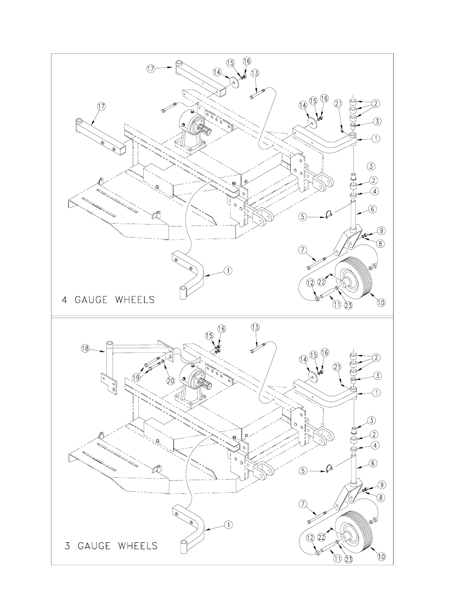 Gauge wheel assembly | Land Pride FD2548 User Manual | Page 23 / 30