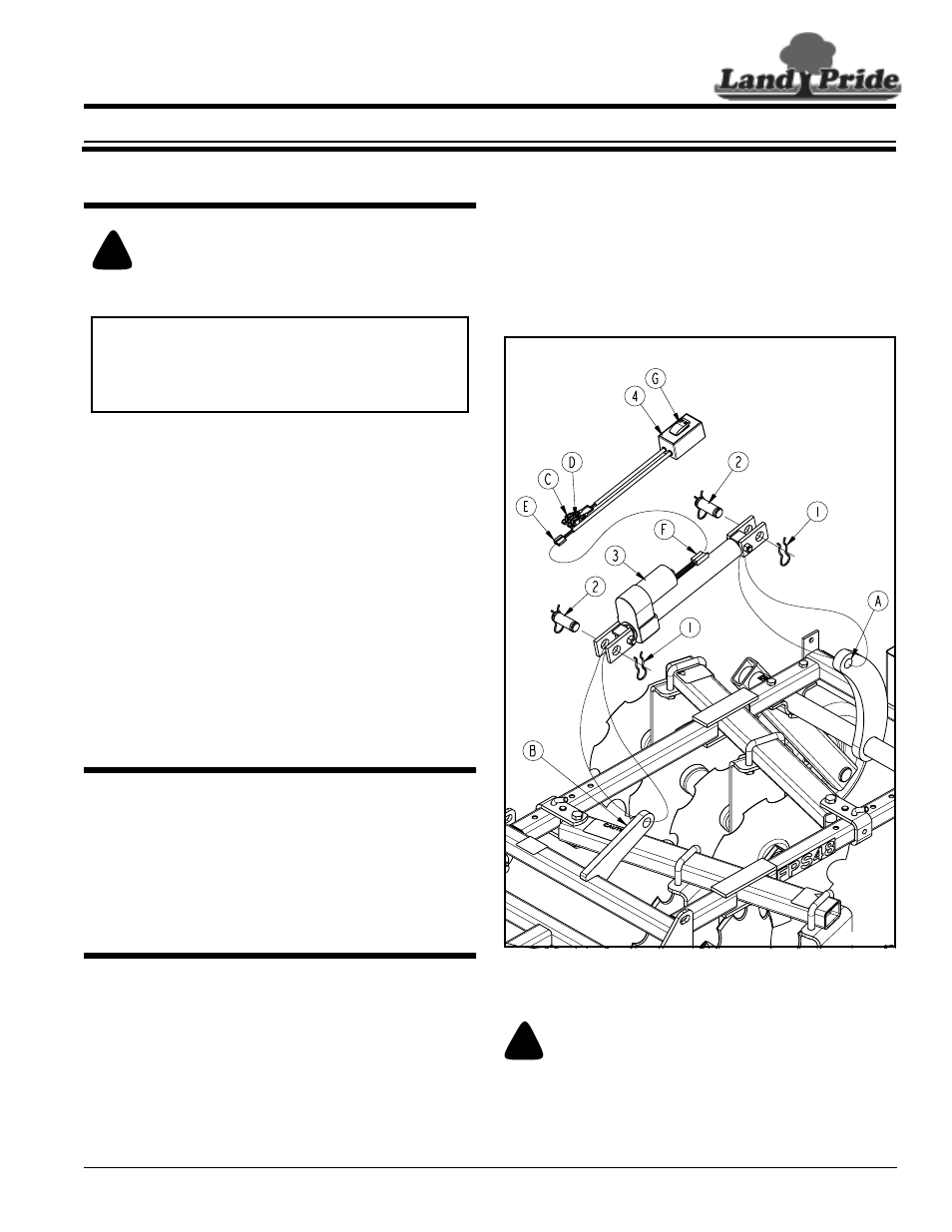 Land Pride Electric Lift Actuator 322-119A User Manual | 4 pages