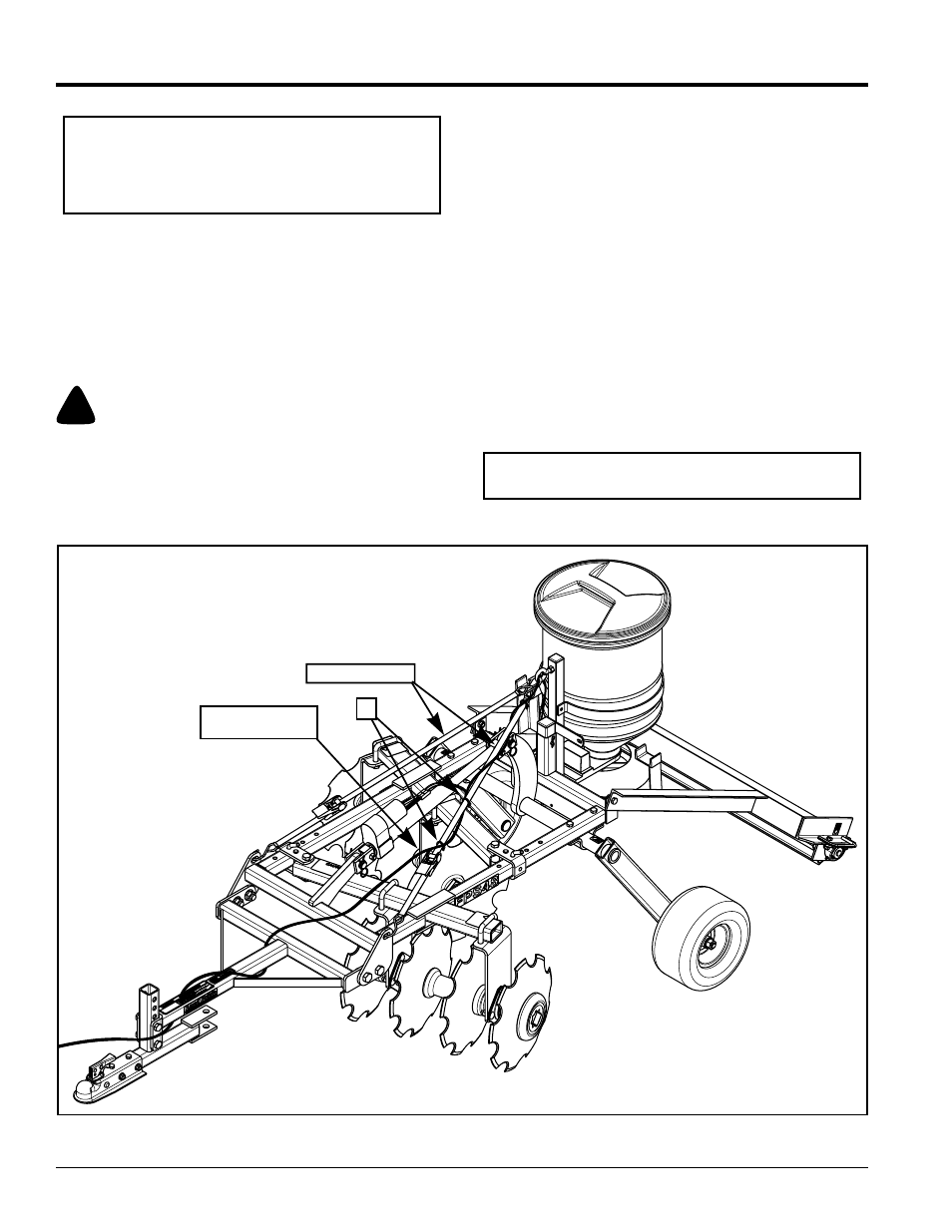 Caution, Unhooking the electric actuator | Land Pride Electric Lift Actuator 322-119A User Manual | Page 2 / 4