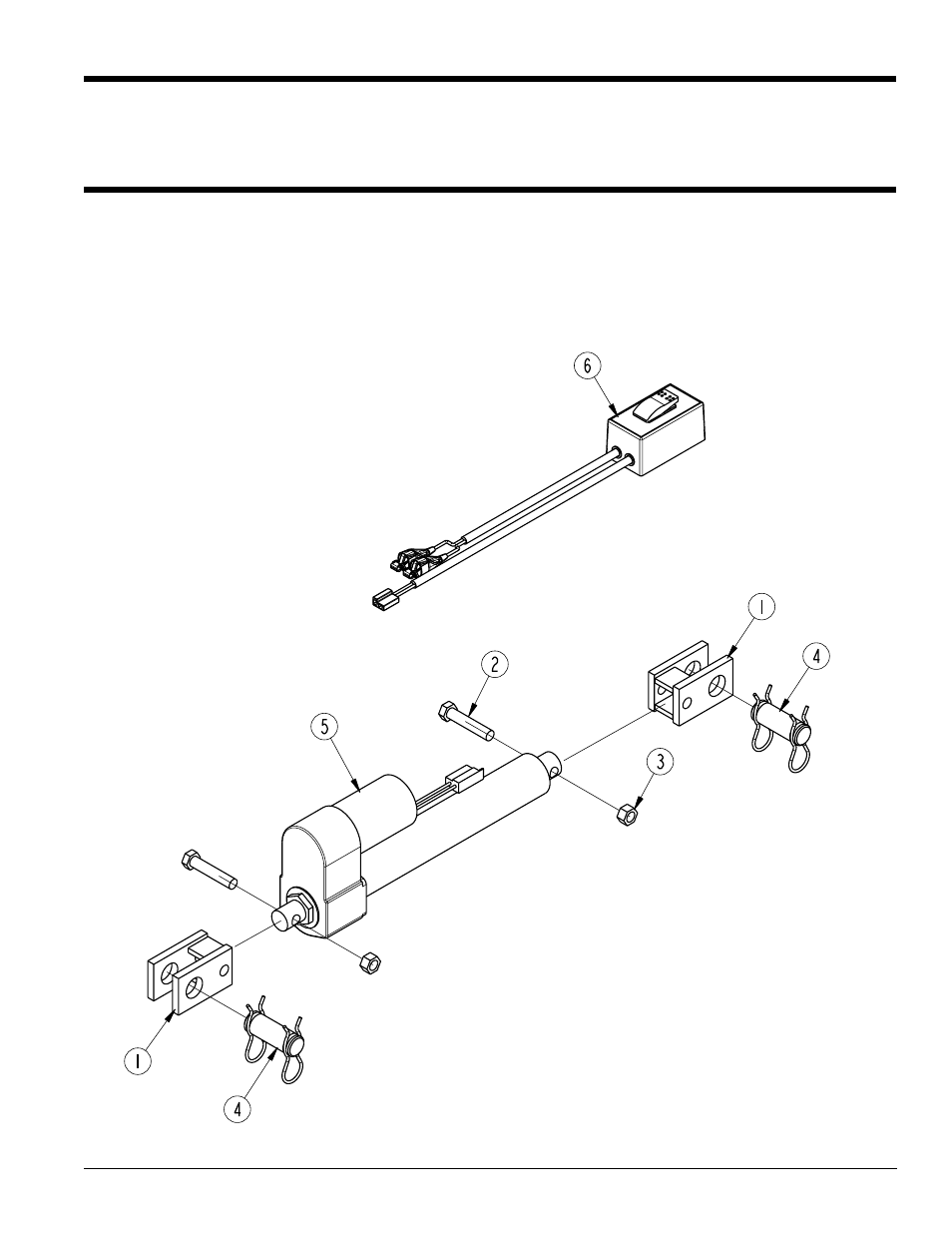 Item qty. part no. part description, Listing of parts | Land Pride Electric Lift Actuator 322-119A User Manual | Page 3 / 4