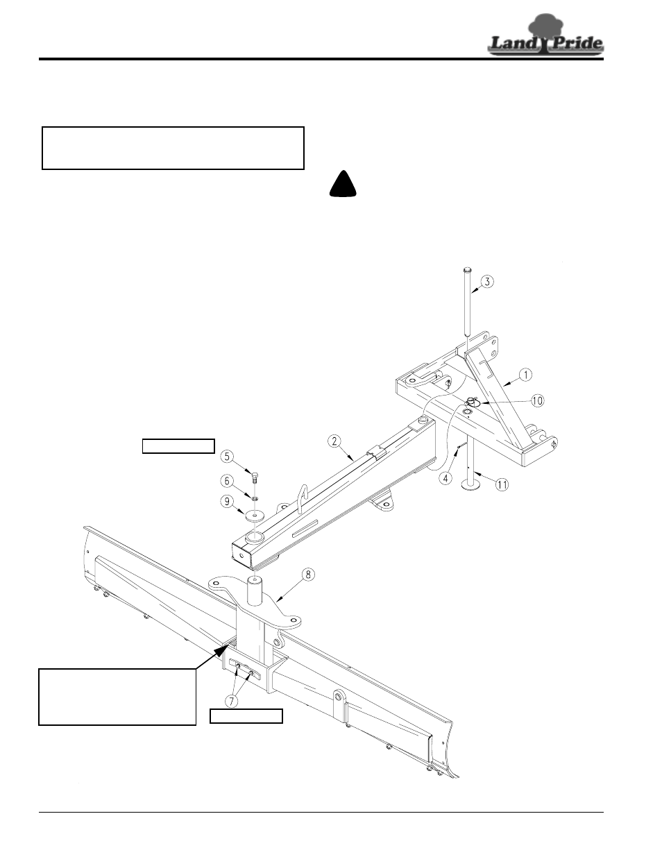 Rbt40 rear blade, Danger, Table of contents rbt40 rear blade | Land Pride Rear Blades RBT4096 User Manual | Page 10 / 32