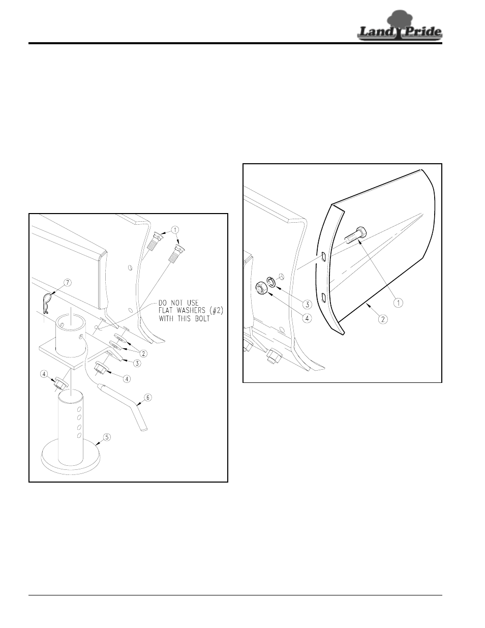 Skid shoes, End plates, Skid shoes end plates | Table of contents end plates | Land Pride Rear Blades RBT4096 User Manual | Page 18 / 32