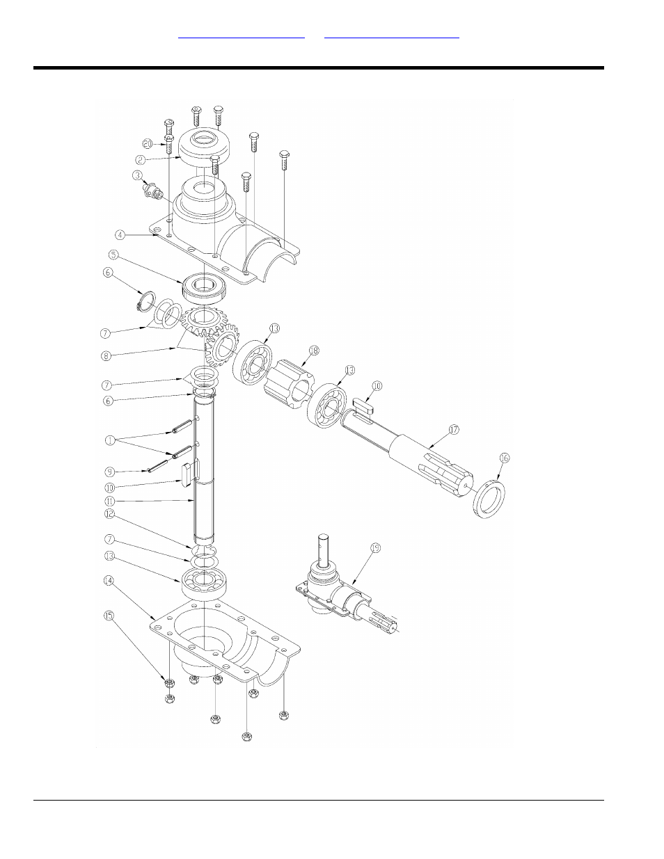 Section 4: gearbox, Gearbox (322.002), Table of contents part number index | Land Pride FSP700 User Manual | Page 12 / 20