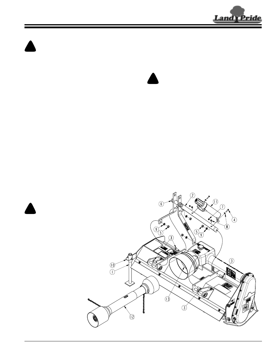 Land Pride RTR0542 User Manual | Page 11 / 32