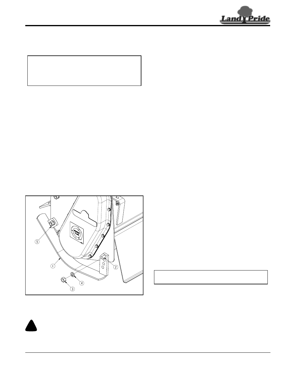 Parking, General operating notes, Warning | Table of contents parking | Land Pride RTR0542 User Manual | Page 19 / 32