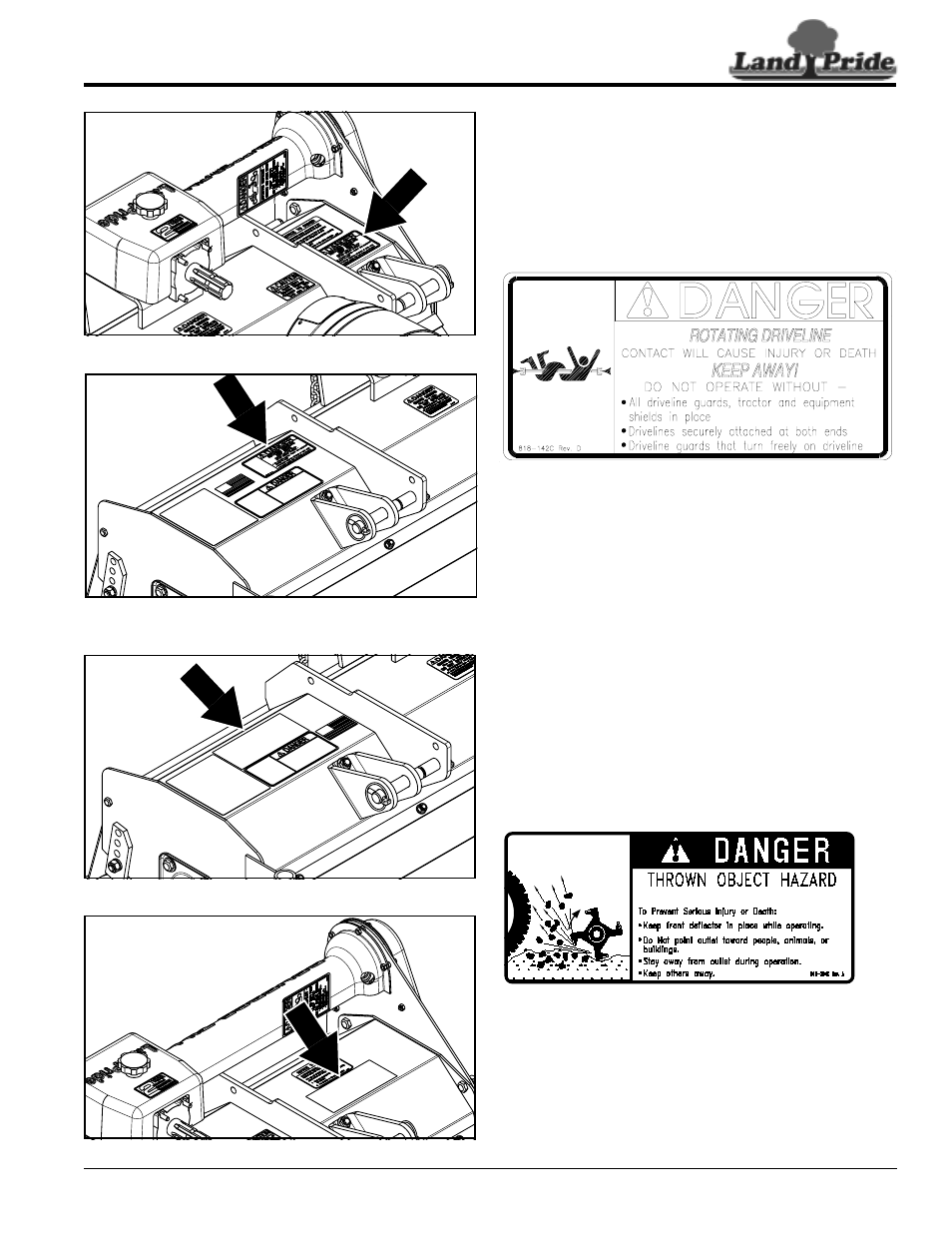 Land Pride RTR0542 User Manual | Page 7 / 32