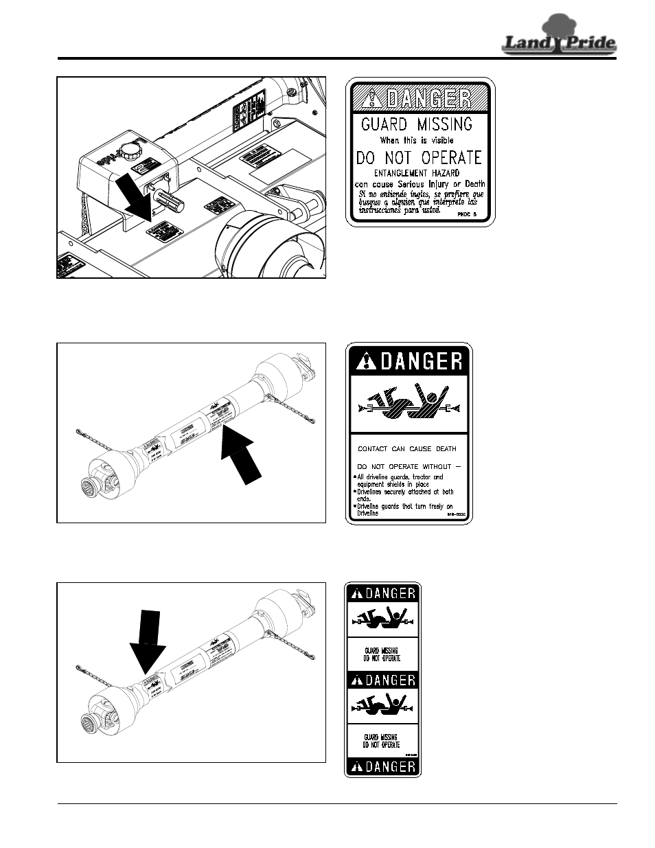 552c, 543c | Land Pride RTR0542 User Manual | Page 9 / 32