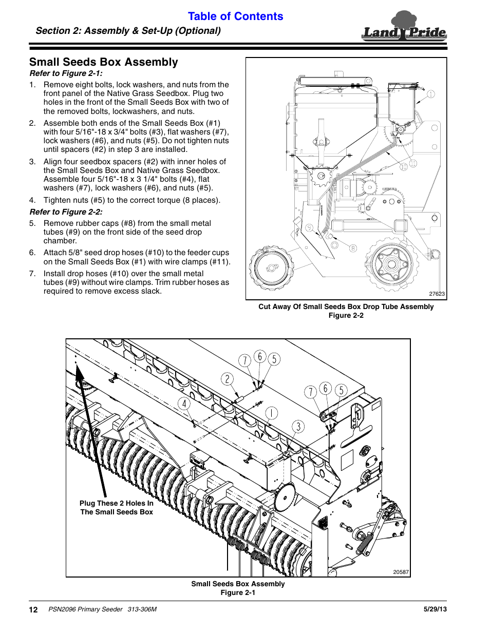 Land Pride Primary Seeders PSN2096 User Manual | Page 14 / 42