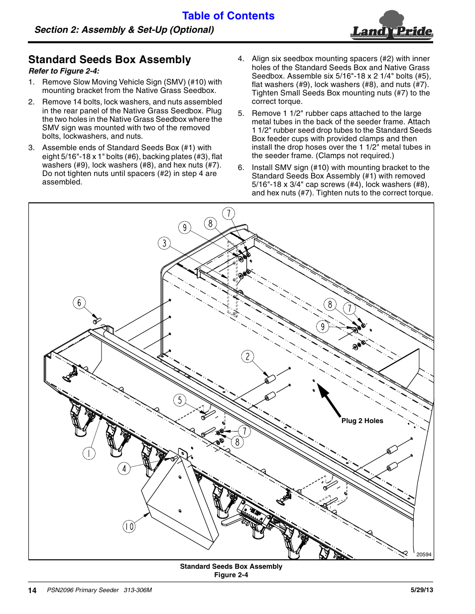 Land Pride Primary Seeders PSN2096 User Manual | Page 16 / 42