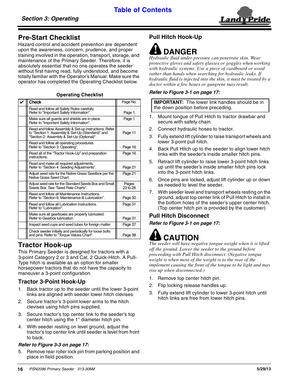 Land Pride Primary Seeders PSN2096 User Manual | Page 18 / 42