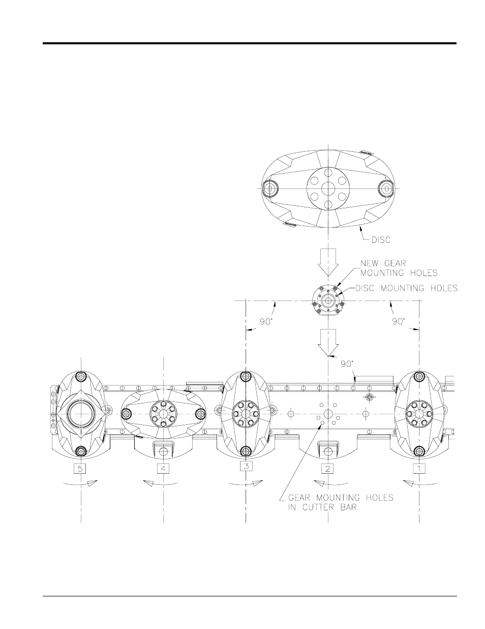 Cutter bar timing adjustment, Removal of disc shaft assemblies, Table of contents cutter bar timing adjustment | Land Pride DM36 Series User Manual | Page 21 / 30