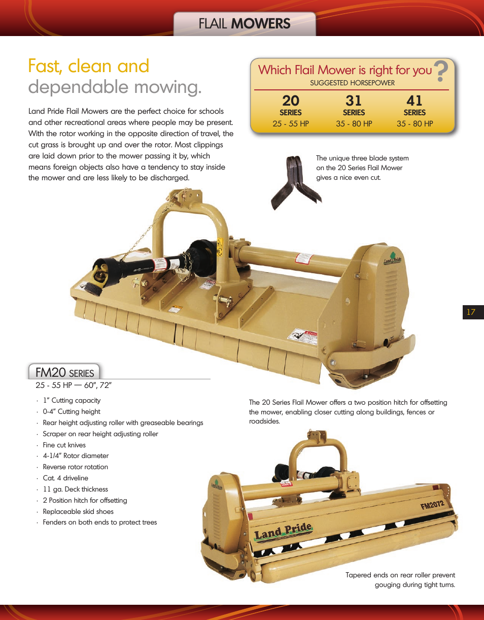 Land Pride FM20 Series User Manual | 1 page