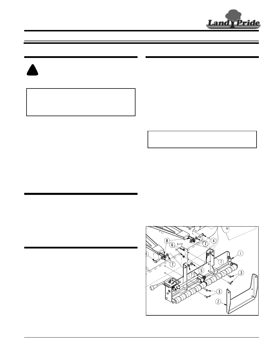 Land Pride ZXT54 User Manual | 2 pages