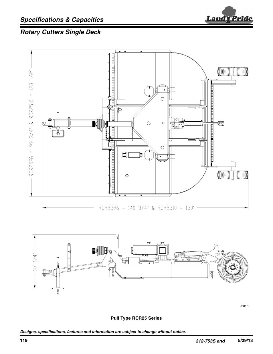 Land Pride RCR2596 User Manual | Page 3 / 3