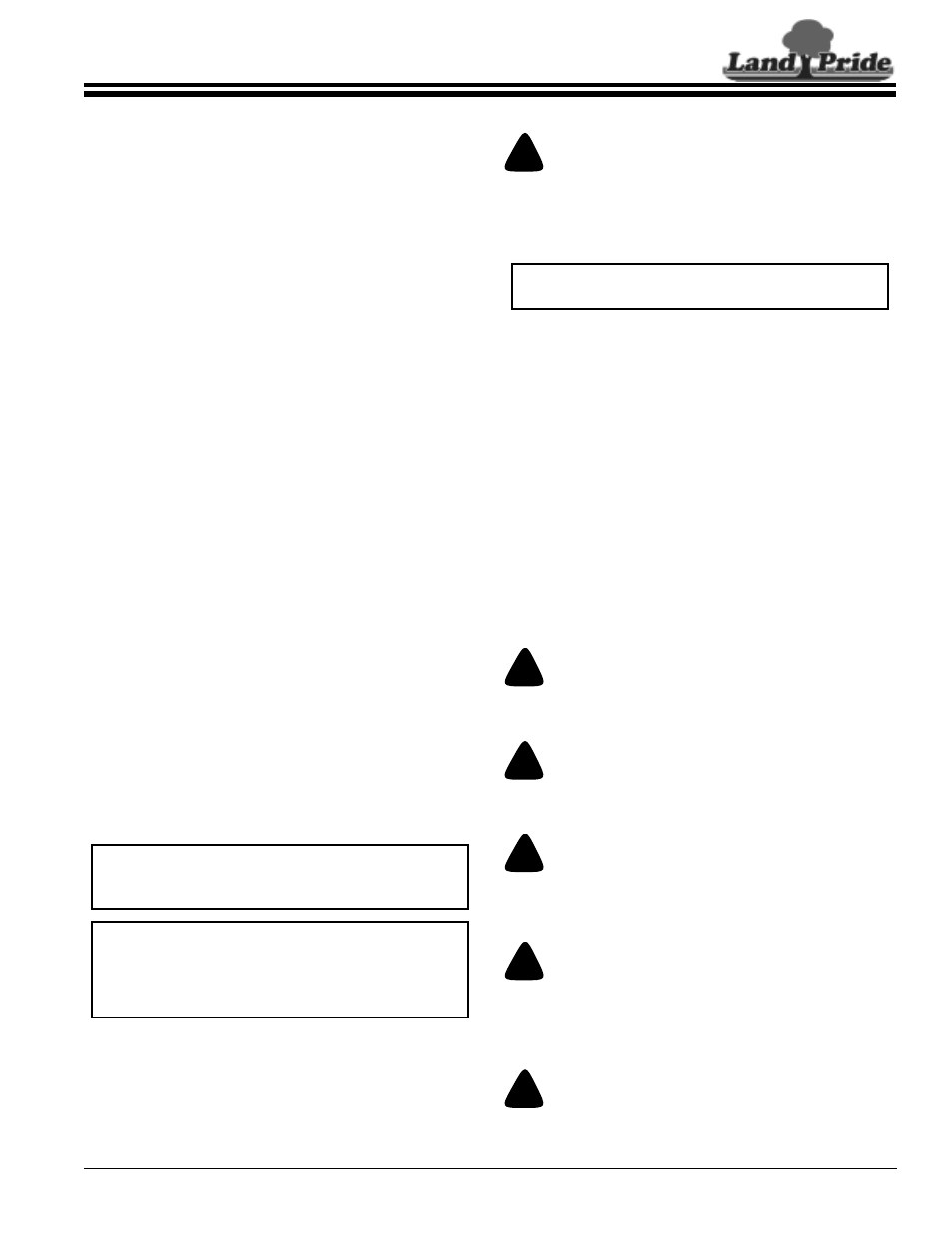 Section 2: operating instructions, Tractor shut down procedure, Operation check | Transporting, Mowing instructions, Caution, Danger | Land Pride AT2672 User Manual | Page 13 / 26
