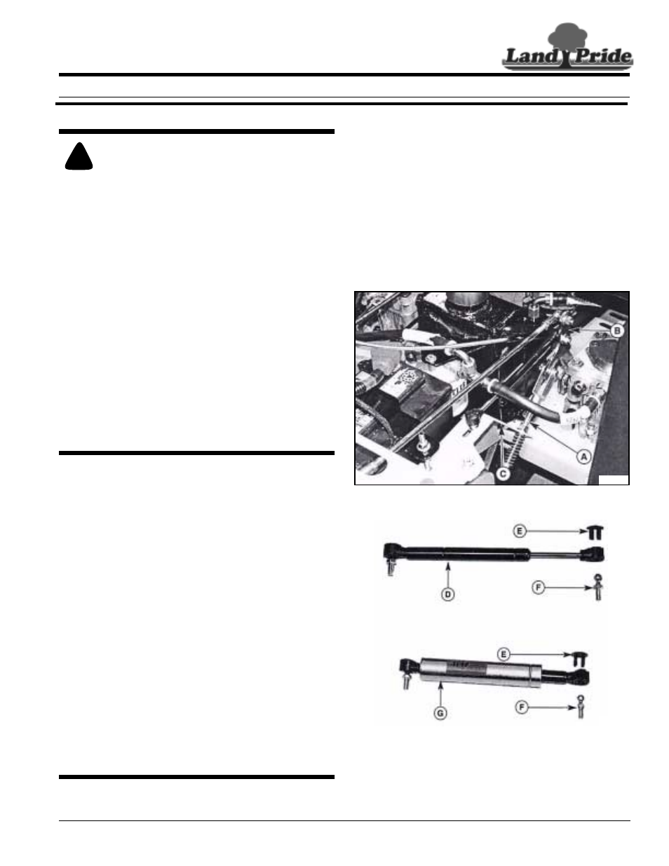 Land Pride STEERING DAMPENER UPDATE KIT 356-139A User Manual | 4 pages