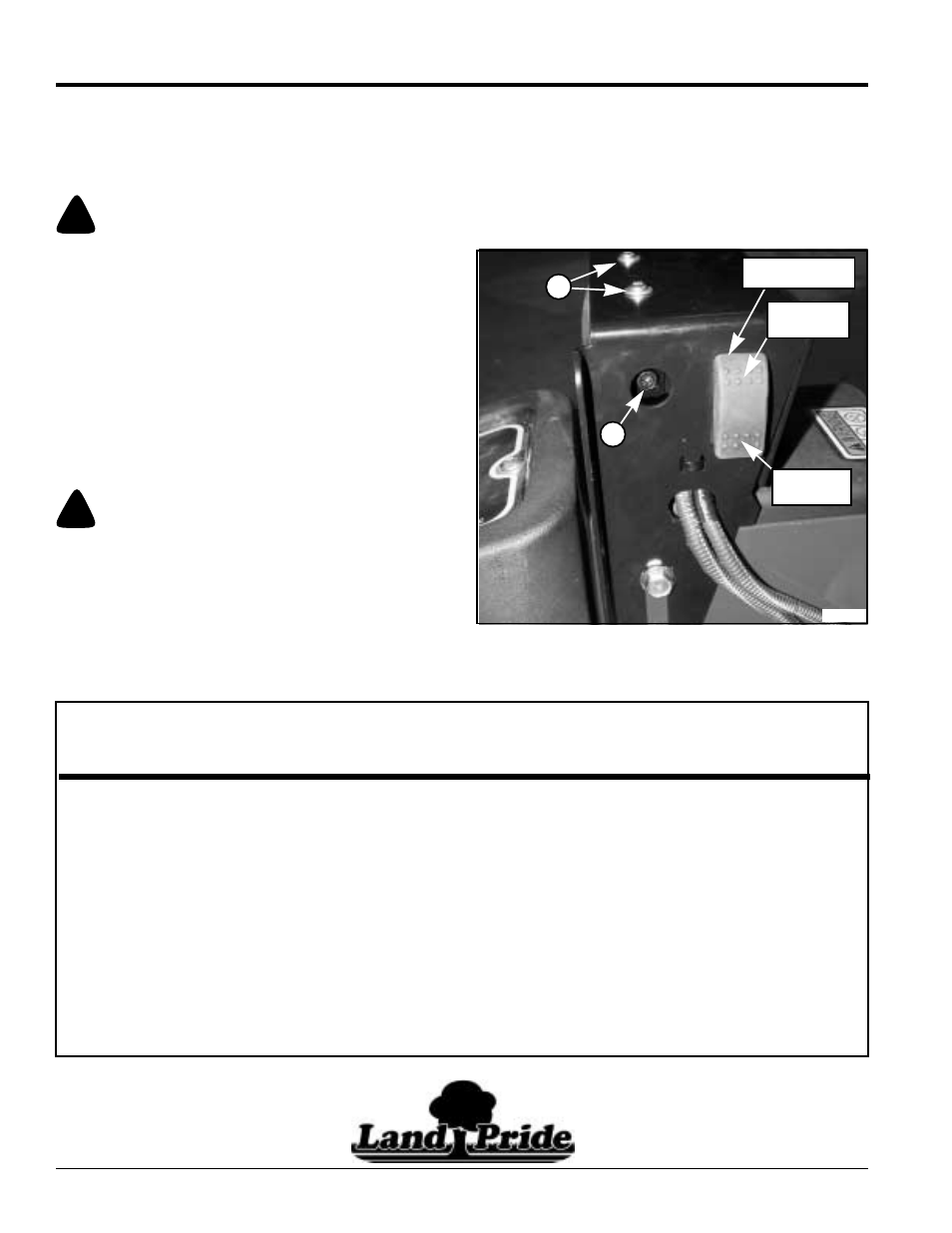 Final assembly, Headlight beam adjustment, Caution | Land Pride ZT60 User Manual | Page 8 / 8