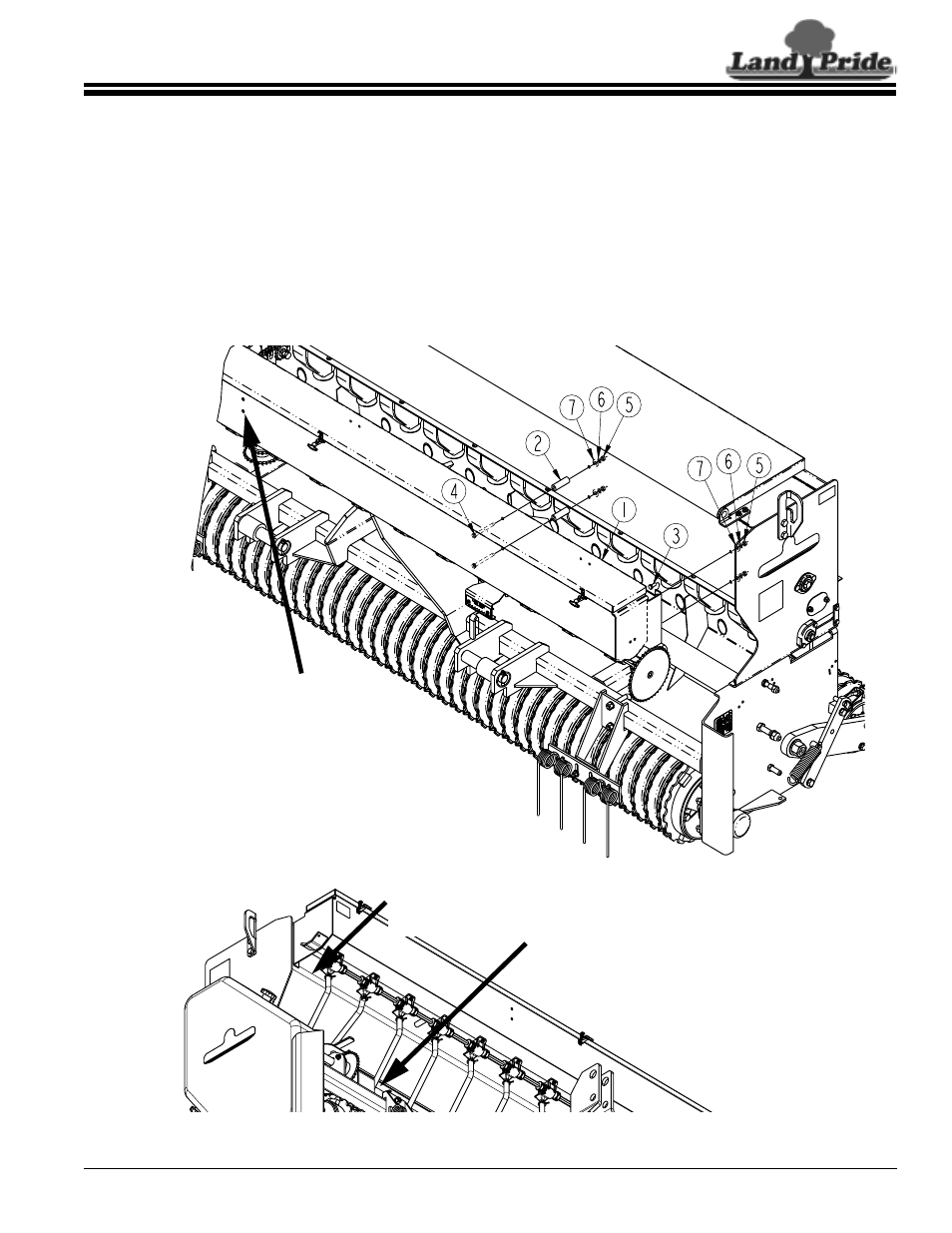 Section 2: assembly & set-up (optional), Small seeds box (s/n 397503+), Small seeder box assembly | Land Pride 313-308M User Manual | Page 11 / 34
