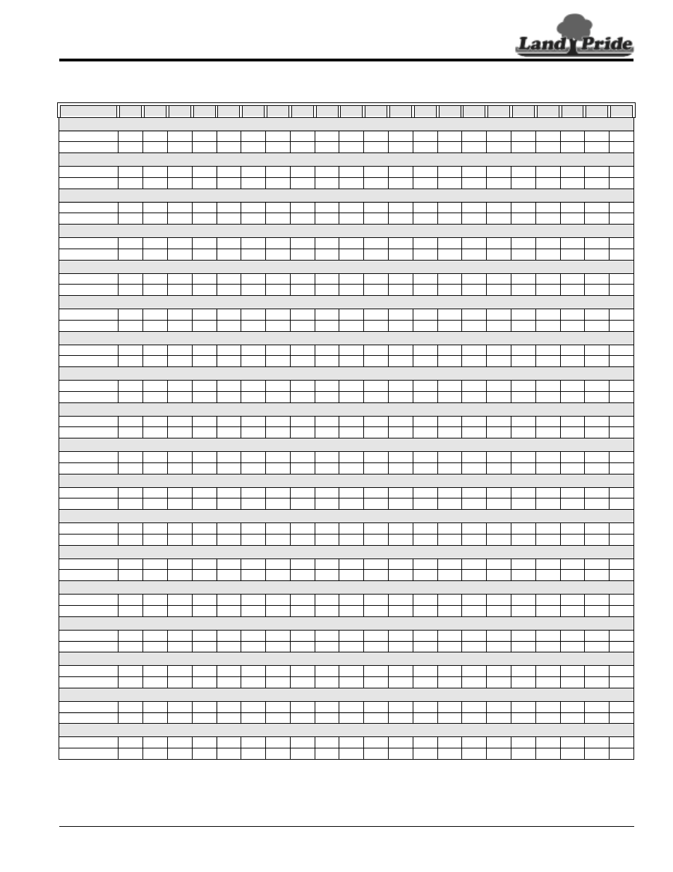 Land Pride 313-308M User Manual | Page 25 / 34