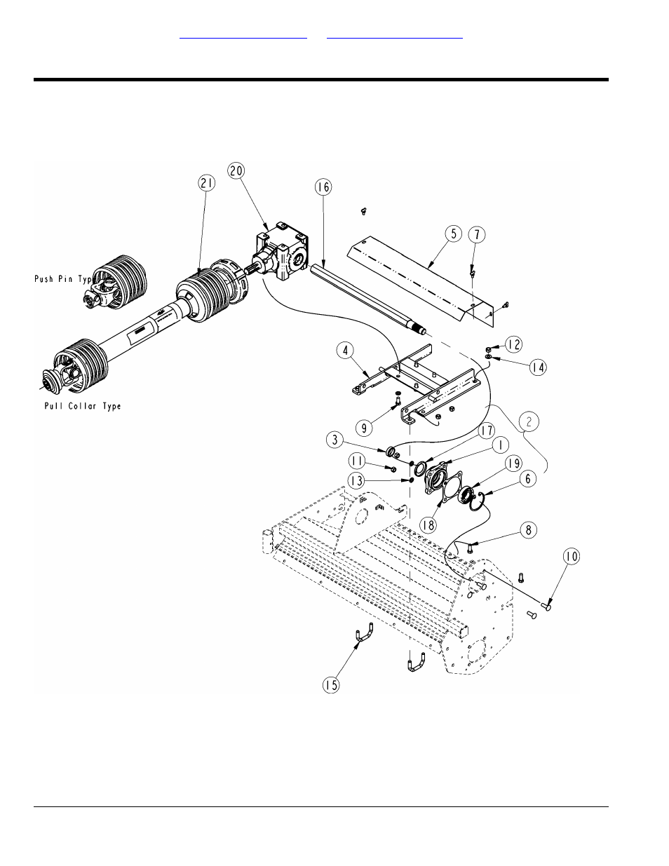 Gearbox mounting & driveshaft, Table of contents part number index | Land Pride RTR10 311-431P User Manual | Page 36 / 54