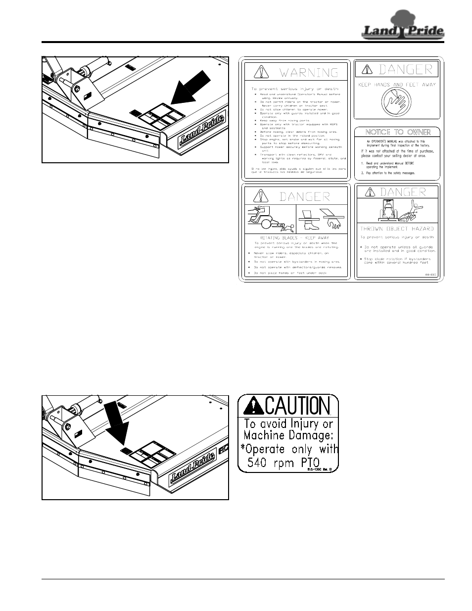 Land Pride Rotary Cutters RCR1884 User Manual | Page 9 / 38