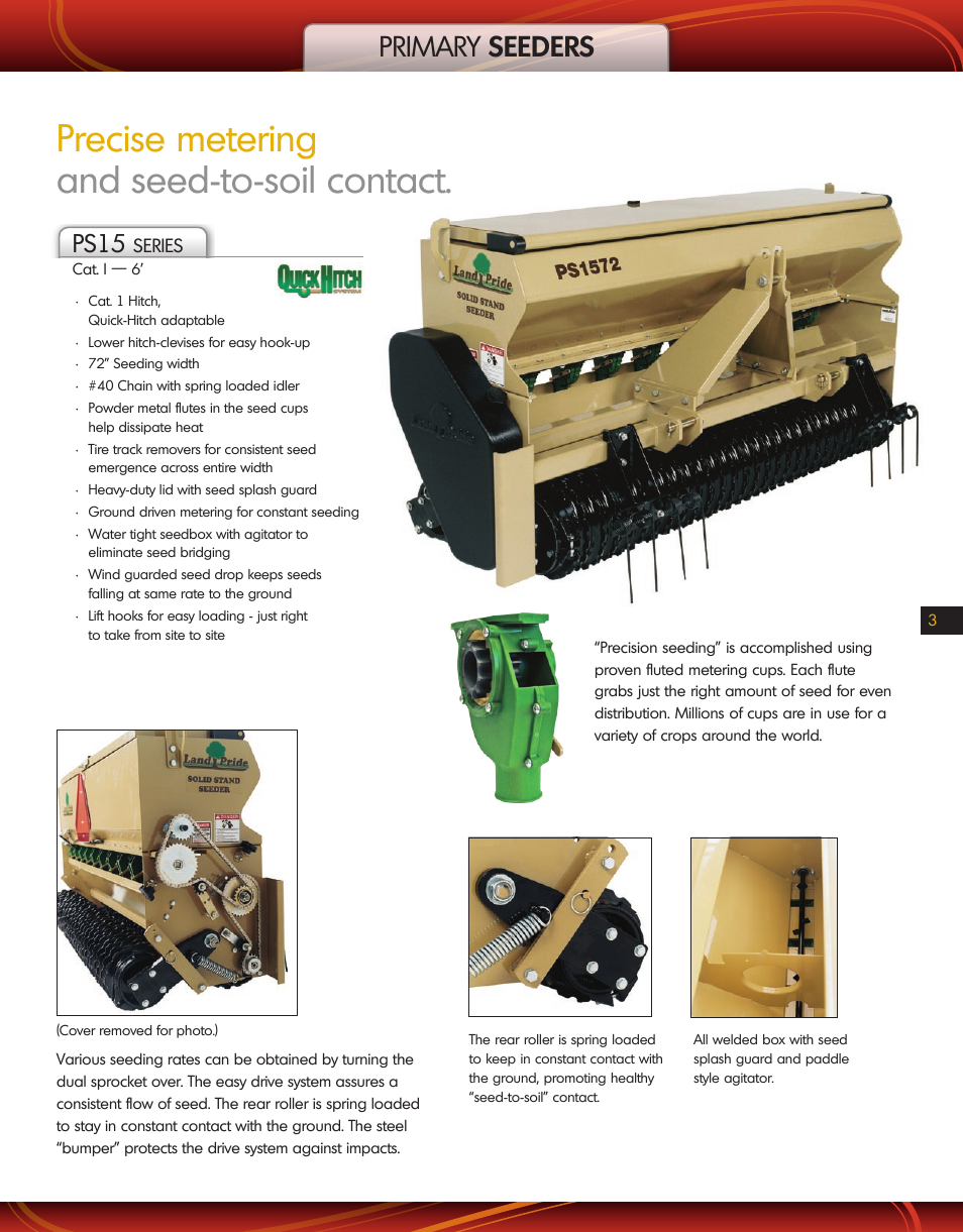Land Pride Quick-Hitch PS15 Series User Manual | 1 page