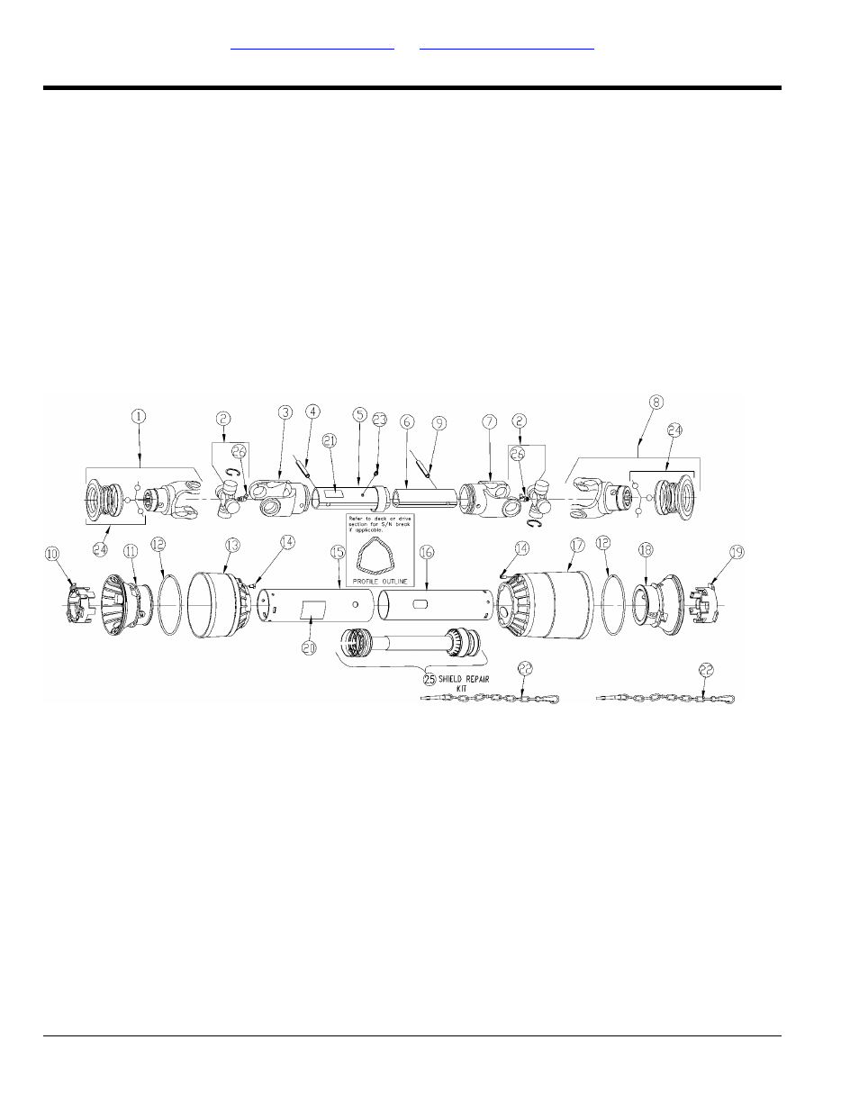 Driveline left & right hand deck (826-374c), Eurocardan, Table of contents part number index | Land Pride AFM40168 User Manual | Page 34 / 120