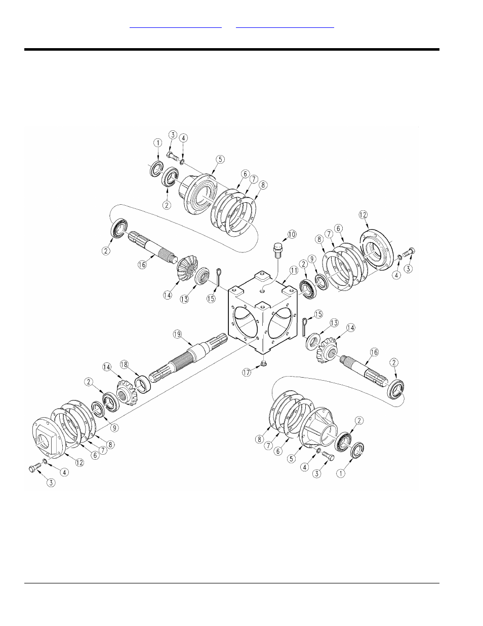 Section 6: gear boxes, Gearbox 4-way splitter (826-141c) (s/n 242926-), Table of contents part number index | Land Pride AFM40168 User Manual | Page 74 / 120